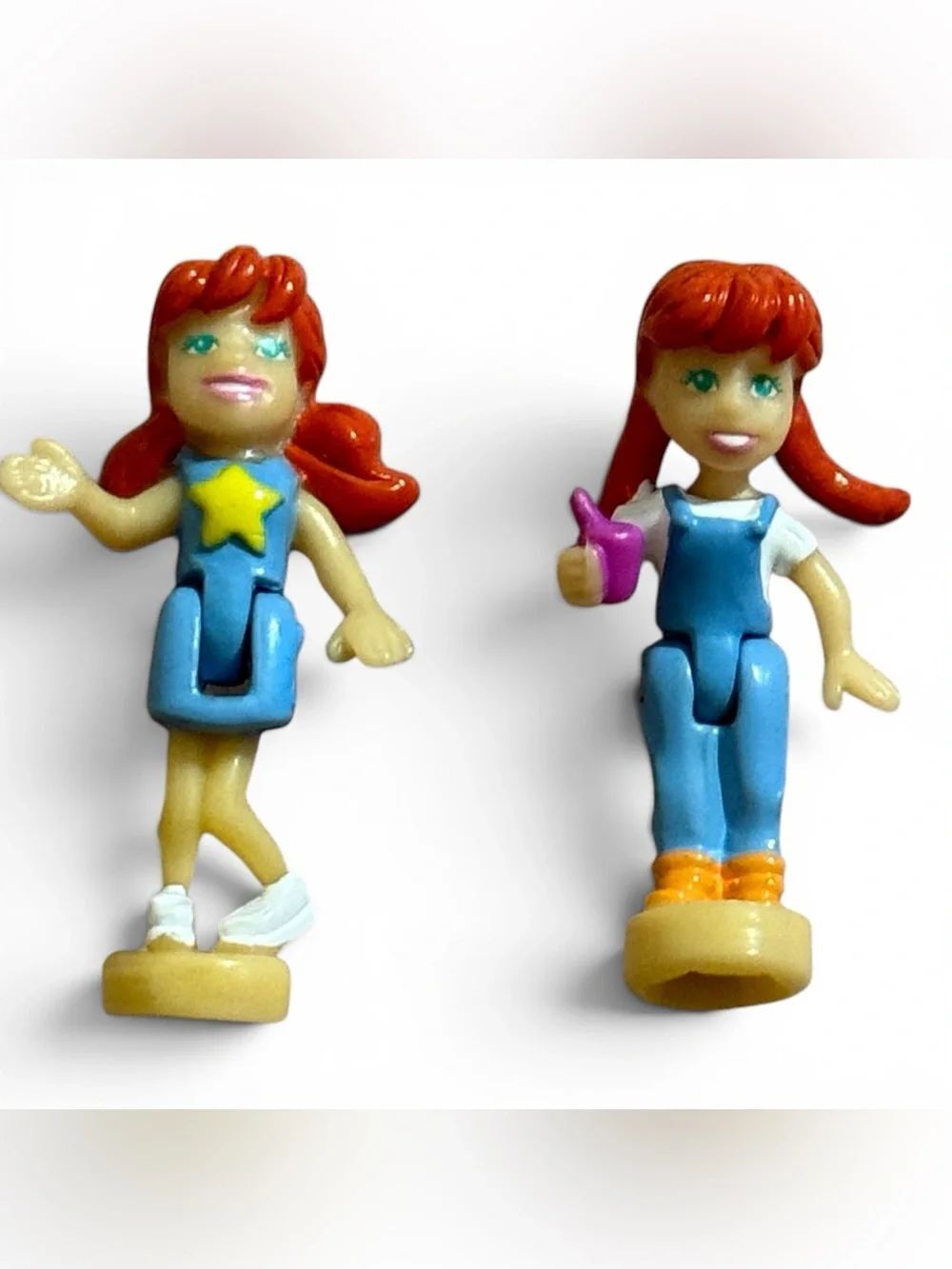 Vintage Polly Pocket figures from the 2002 Pollyworld Carousel set